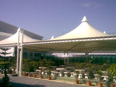 水筒の屋根のキャンバス、PVCシートテント、 トーマスエンジニアリング　タイ　デザイン
