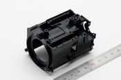 監視カメラ鏡筒・デジカメ鏡筒　PC-GF30%　精密切削・精密射出成形の実績多々あります！