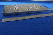 材質A5052（a5052）　R面加工　ボールエンドミル　産業用ロボット製造装置関連のアルミ精密部品