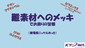 難メッキ素材へのメッキ