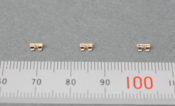米粒サイズ　極小　リン青銅　端子部品　板厚0.06mm