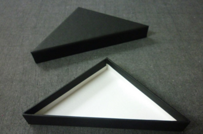 三角形の貼り箱,カスタムオーダー,ギフトボックス,1つから製作